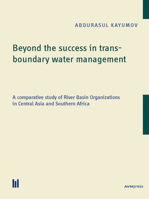 cover image of Beyond the success in transboundary water management